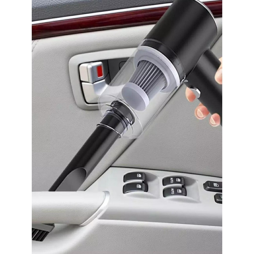 Mini Aspirador de Pó Portátil Automotivo Casa Sem Fio 3 em 1 Recarregável Potente 6000Pa - foto 2