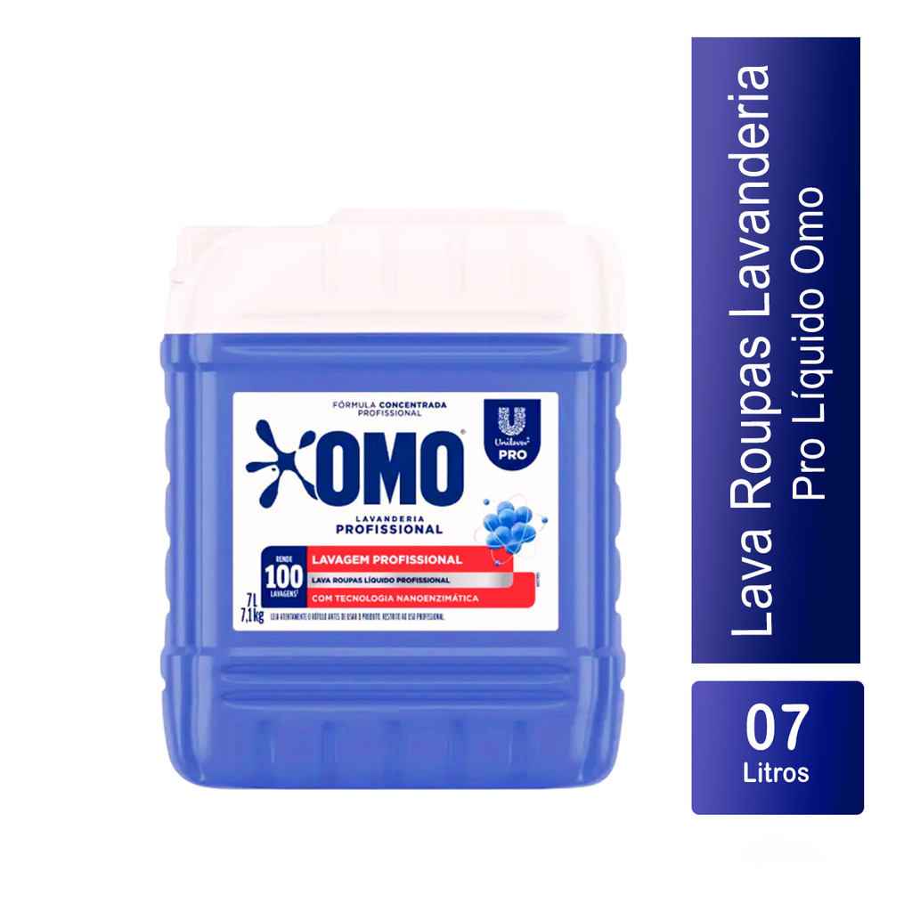 Lava Roupas Lavanderia Pro Líquido 7L Omo - foto 2